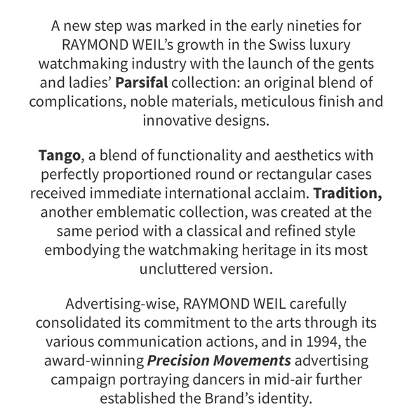 Raymond Weil Swiss Women’s Tango Watch - Picture 4 of 14